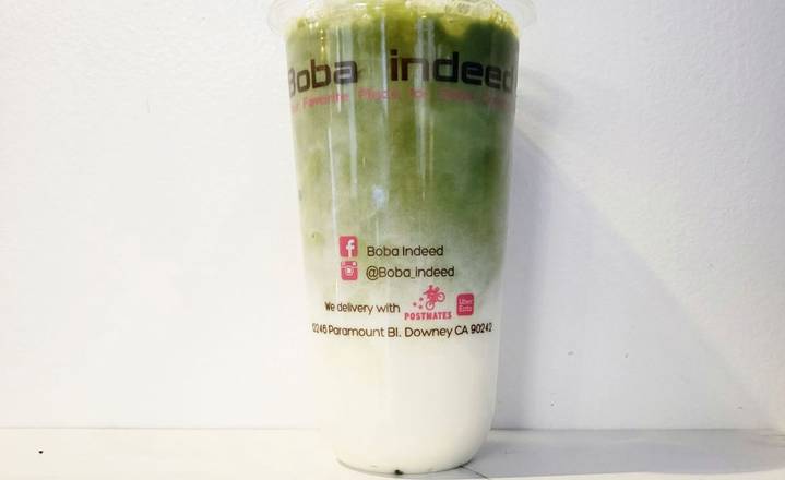 Order Matcha Green Milk tea food online from Boba Indeed store, Whittier on bringmethat.com