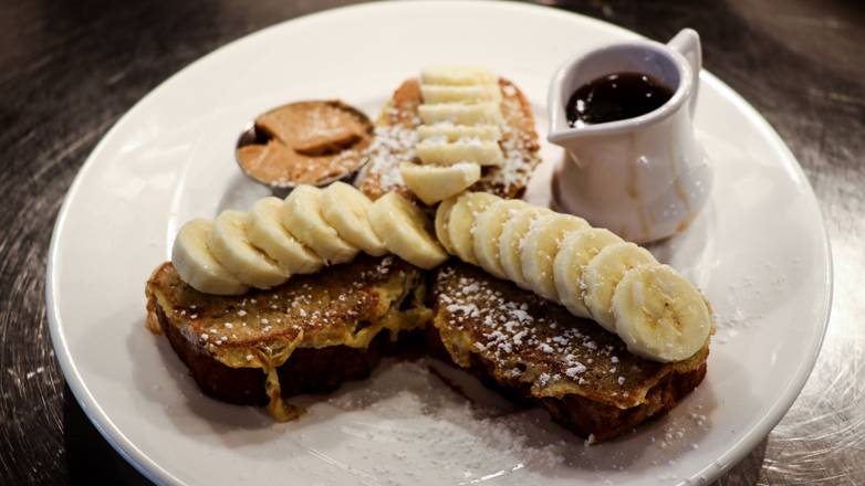 Order Banana Nut Bread French Toast food online from Yolk (River North) store, Chicago on bringmethat.com