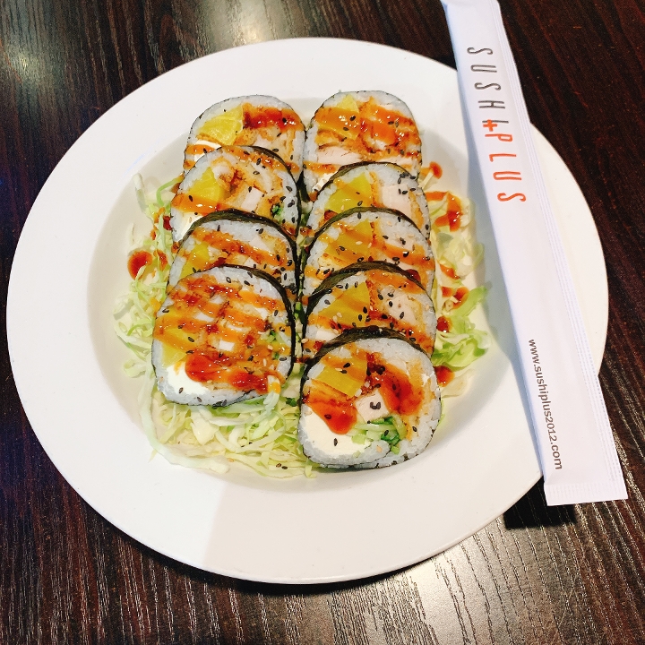 Order CHICKEN KATSU Roll food online from Sushi Plus store, Redwood City on bringmethat.com