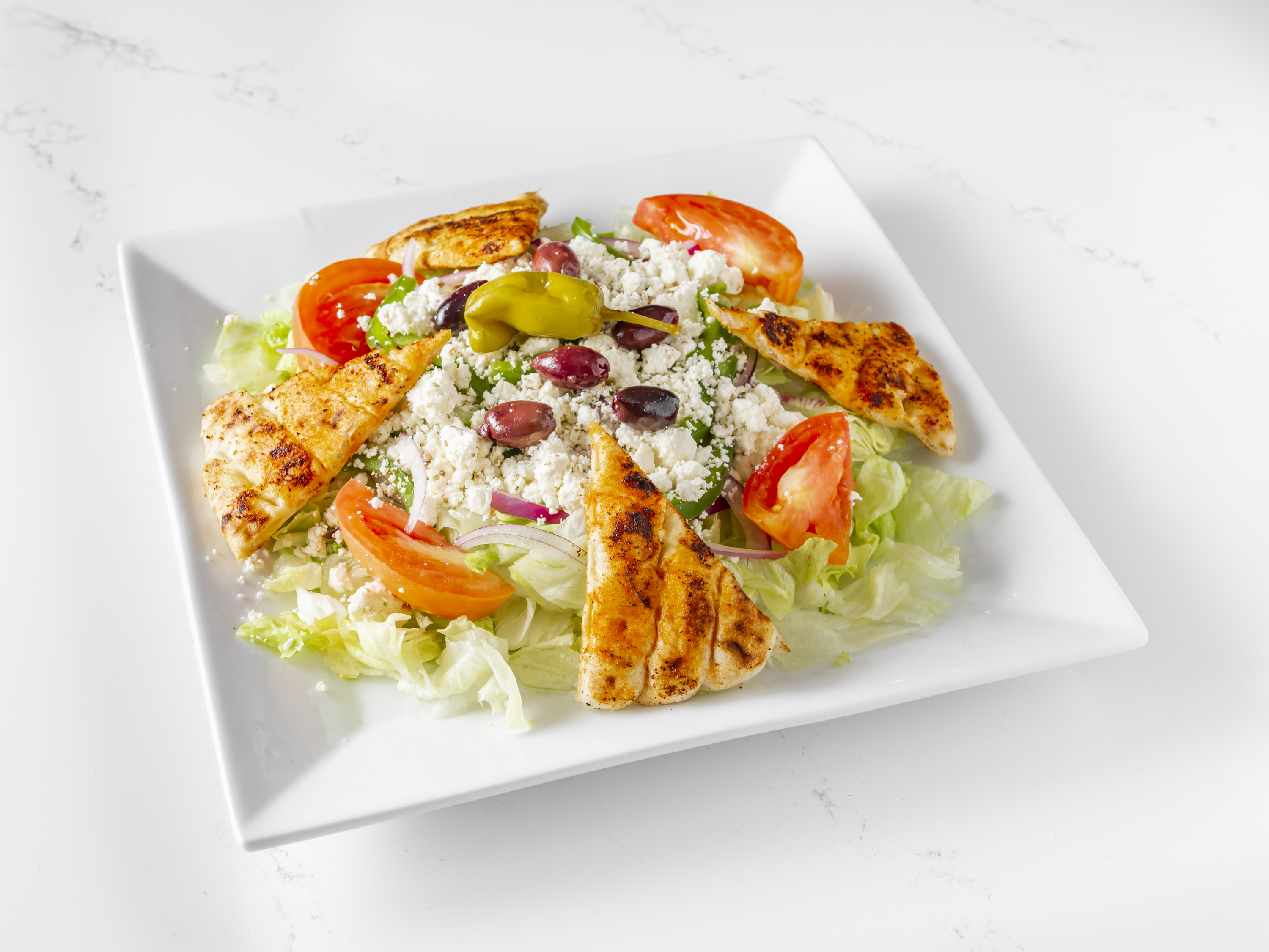 Order Greek Salad food online from The Sweet Greek Grill store, Fallston on bringmethat.com