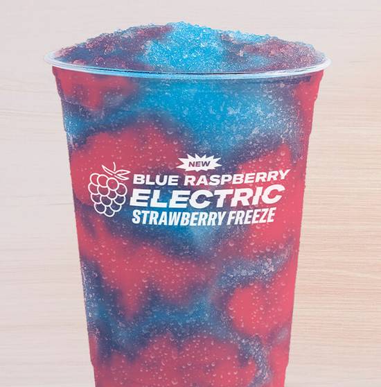 Order Blue Raspberry Electric Strawberry Freeze food online from Taco Bell store, Morganton on bringmethat.com