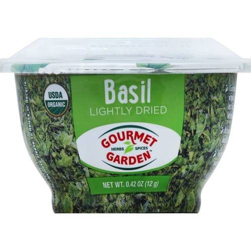 Order Gourmet Garden · Lightly Dried Basil (0.4 oz) food online from Albertsons store, Bakersfield on bringmethat.com
