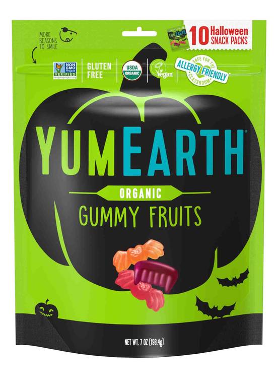 Order YumEarth Organic Gummy Fruits, Halloween Snack Packs  - 7 oz food online from Rite Aid store, KENNEWICK on bringmethat.com