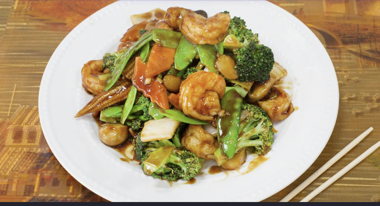 Order 85. Shrimp with Mixed Vegetables  food online from Peking City store, Katonah on bringmethat.com