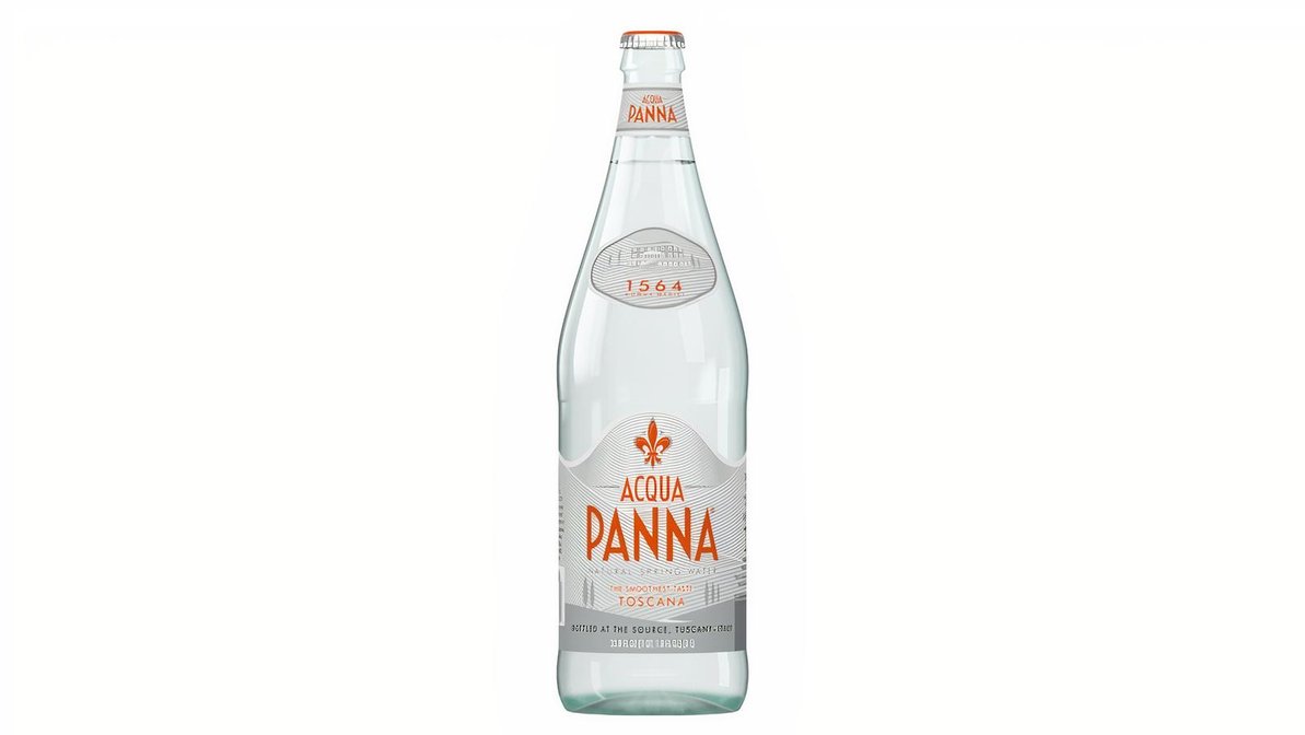 Order Acqua Panna Natural Spring Water - Glass (1 L) food online from Neomunch store, Warren on bringmethat.com