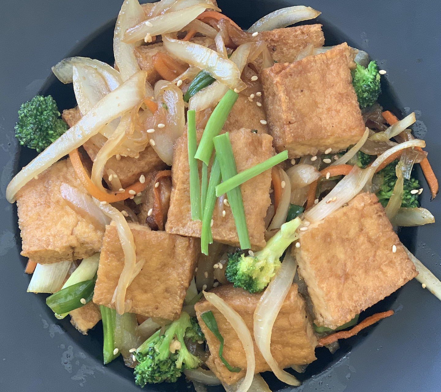 Order 17. Fried Tofu with Vegetables food online from Spoon House store, Champaign on bringmethat.com