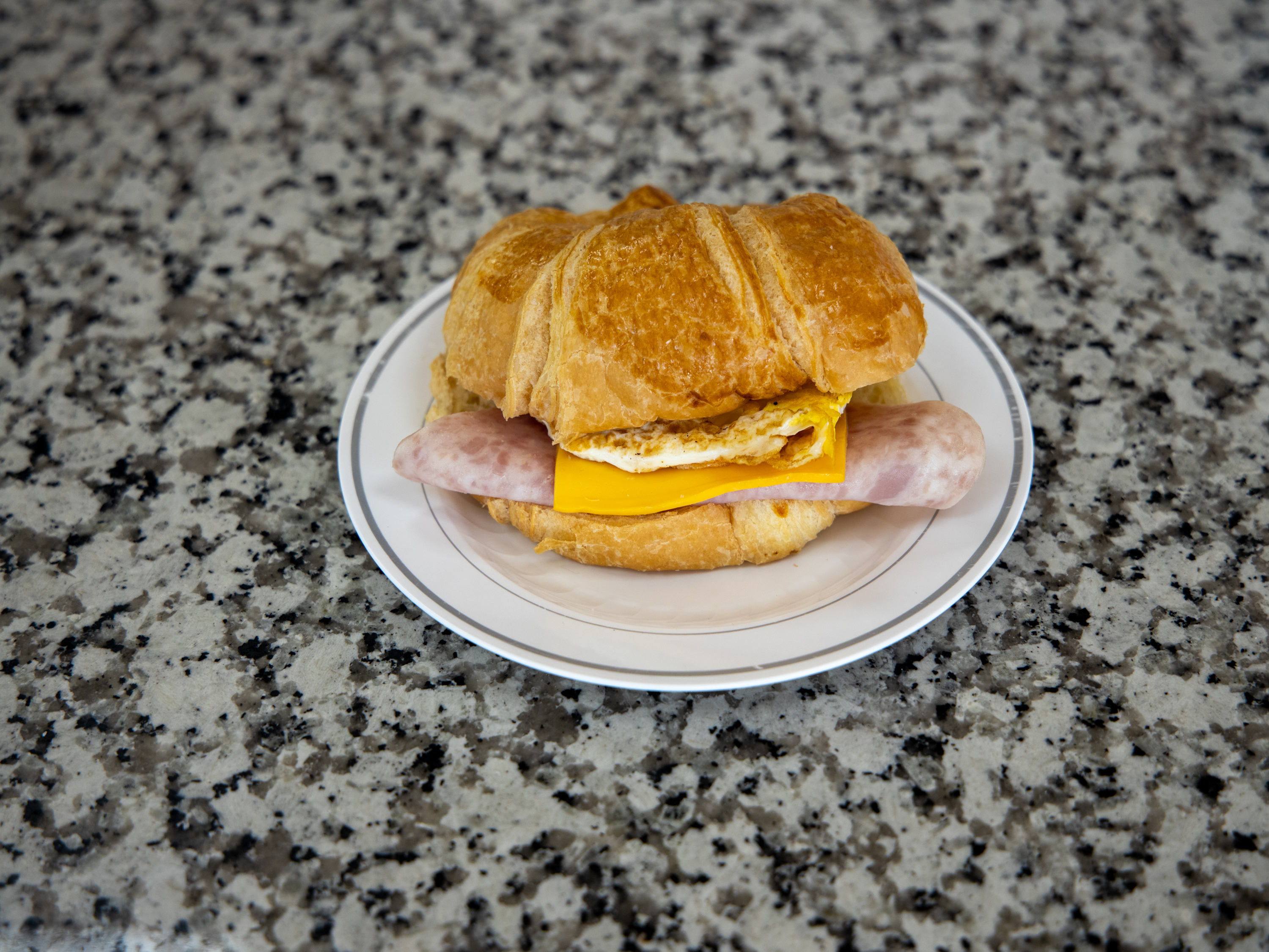 Order Ham Croissant food online from Pats Donut store, Conroe on bringmethat.com