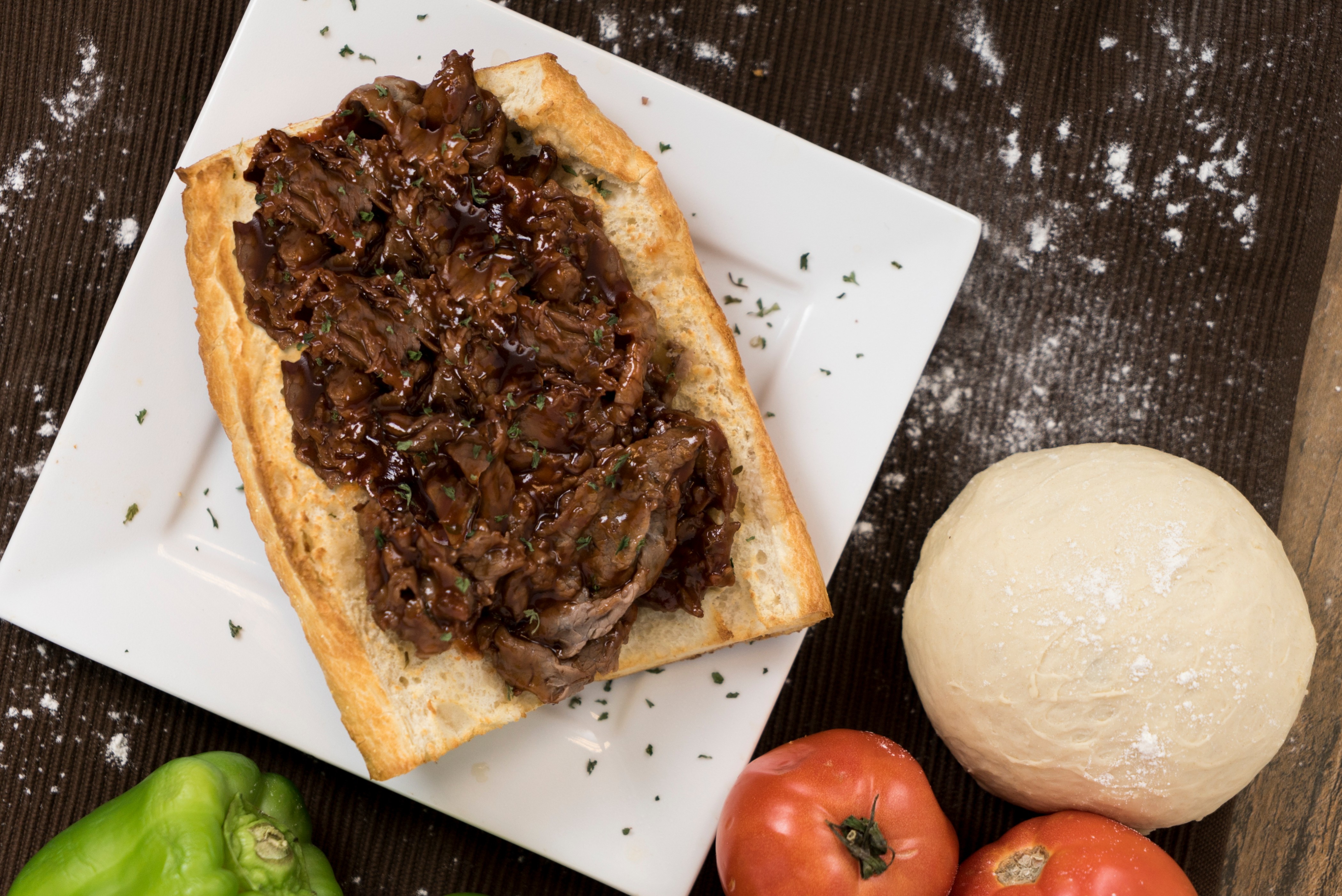 Order BBQ Beef Sandwich food online from Rosati Pizza store, Crystal Lake on bringmethat.com