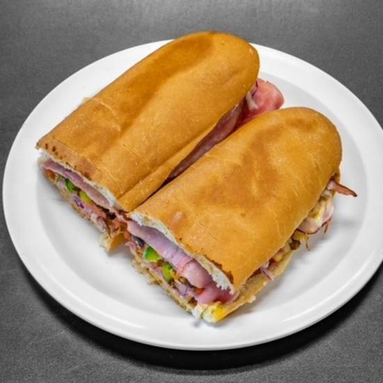 Order Half - Italian Combo Sub food online from Papa Kelsey's Pizza & Subs store, Mesa on bringmethat.com