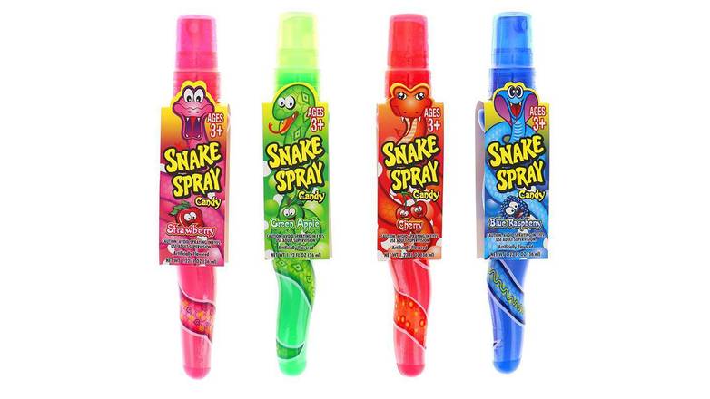 Order Snake Spray Candy Assorted 1.22 Oz food online from Valero Food Mart store, Murrayville on bringmethat.com