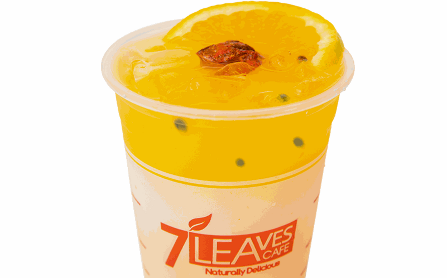Order Sunset Passion (Juice) food online from 7 Leaves Cafe store, Huntington Beach on bringmethat.com