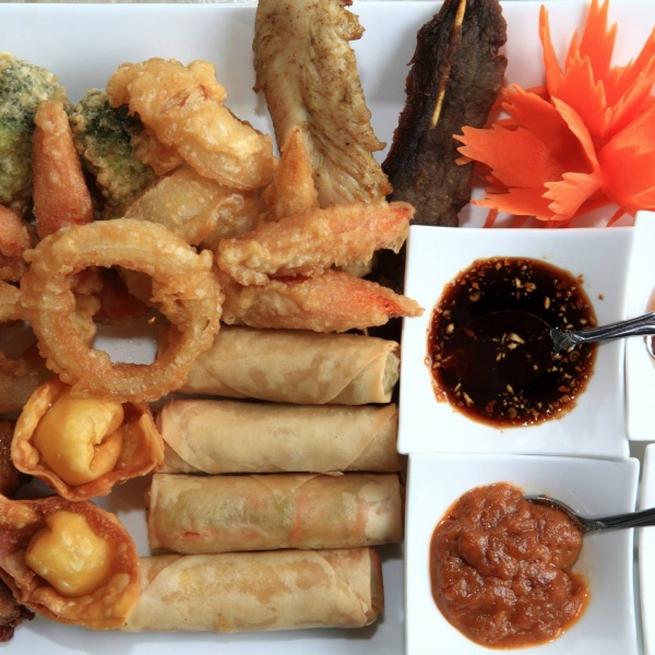 Order E-Sarn Sampler food online from Thai E-Sarn Cuisine store, Arlington on bringmethat.com