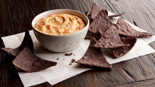 Order Red Pepper Hummus (Pint) (220 cal per 4 oz) food online from Jason Deli store, Lawrence on bringmethat.com