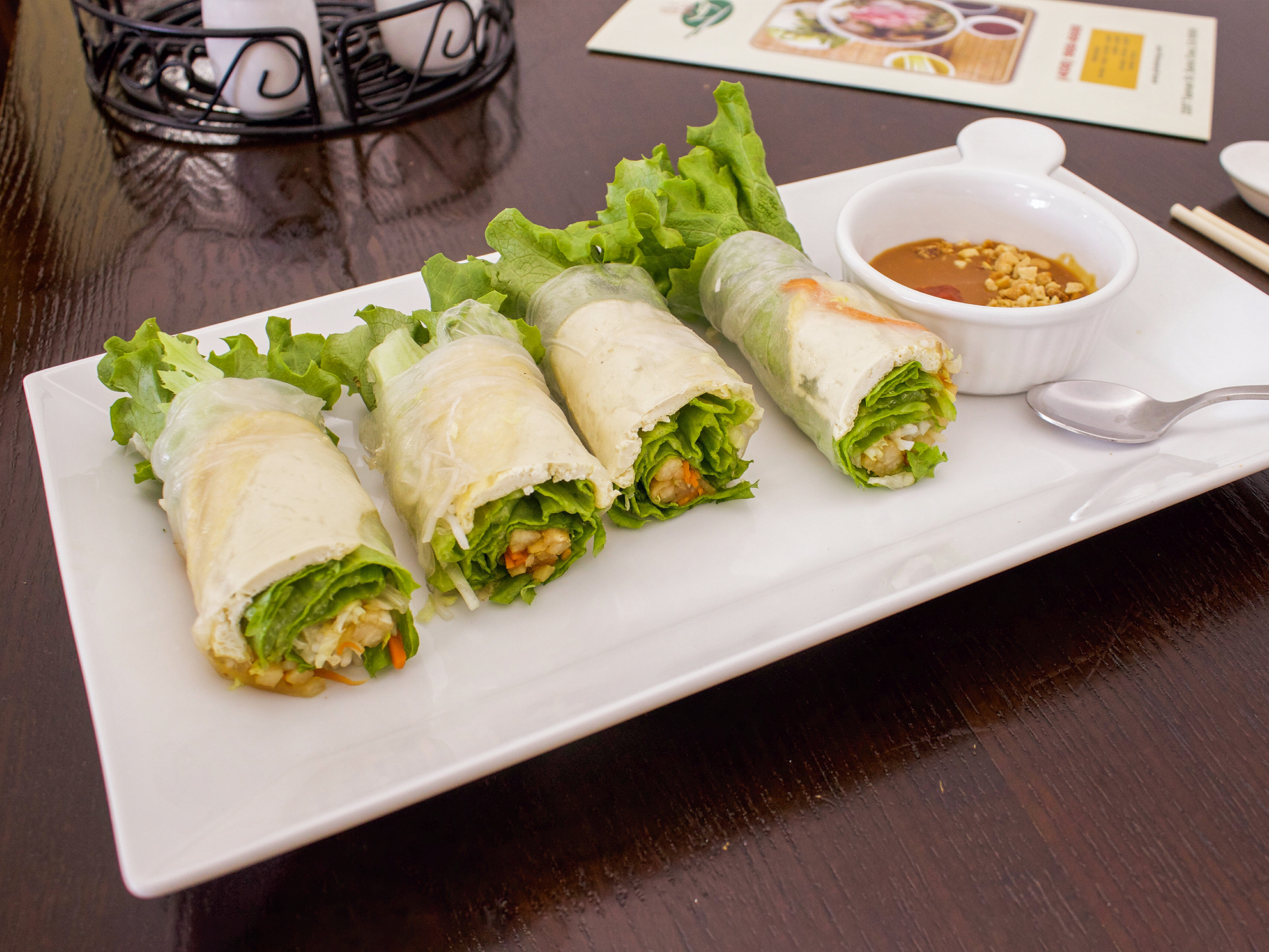 Order 34. Fresh Veggie Spring Roll food online from Pho Khang store, Santa Clara on bringmethat.com