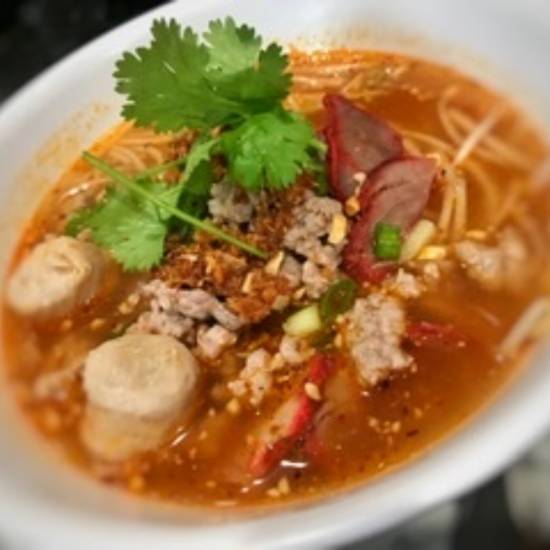 Order Thai Spicy Noodle Soup food online from Green Basil store, Calabasas on bringmethat.com
