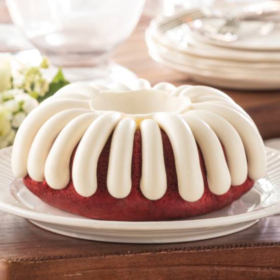 Order Red Velvet 8” Bundt Cake food online from Nothing Bundt Cakes store, Chula Vista on bringmethat.com