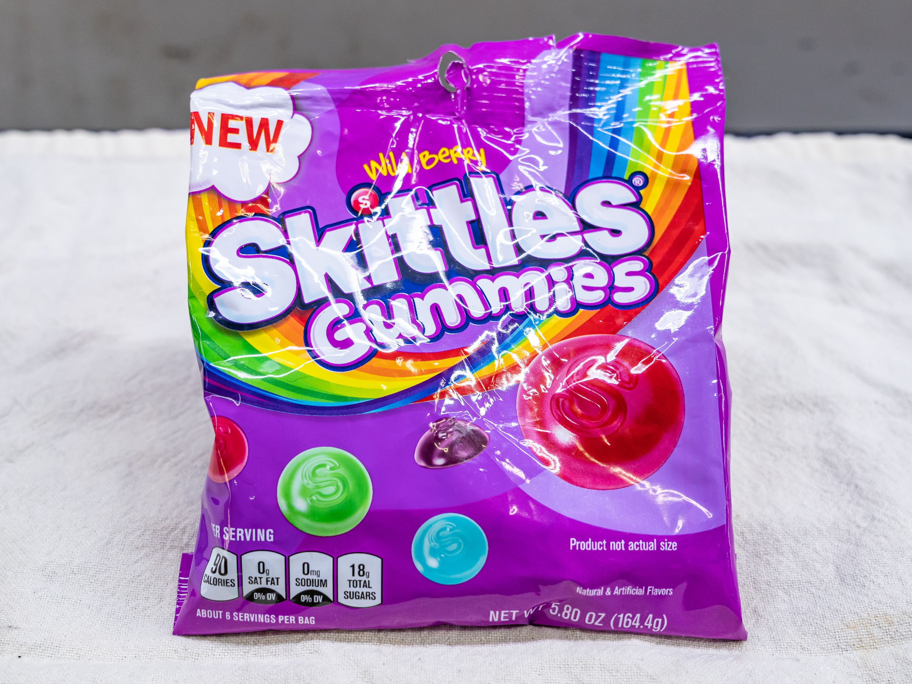 Order Skittles gummies - wild berry -6oz food online from Quentin Deli and Grocery store, Brooklyn on bringmethat.com