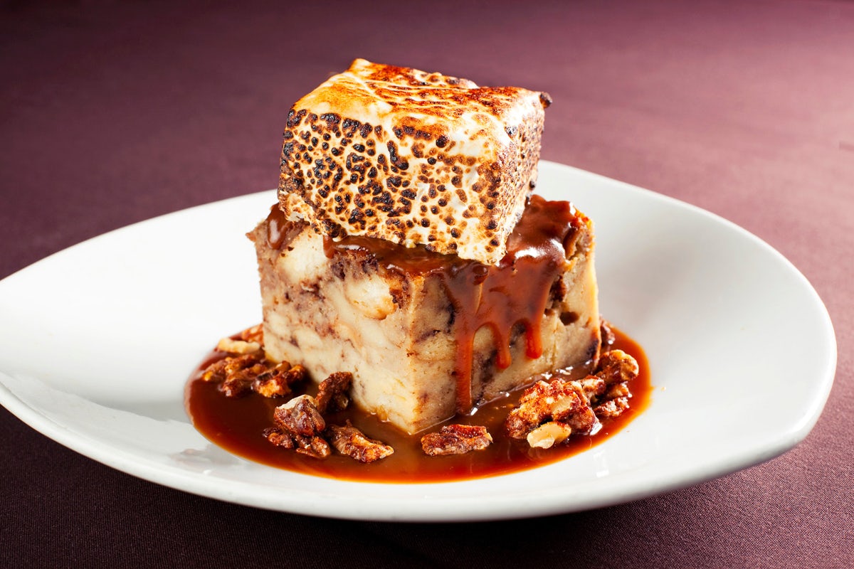 Order Rocky Road Bread Pudding food online from Perry Steakhouse & Grille store, Friendswood on bringmethat.com