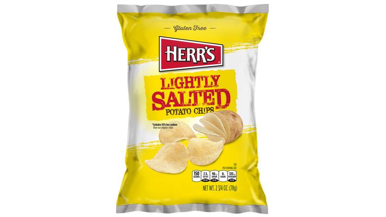 Order Herr's Lightly Salted Potato Chips food online from Gud2Go store, Marlton on bringmethat.com
