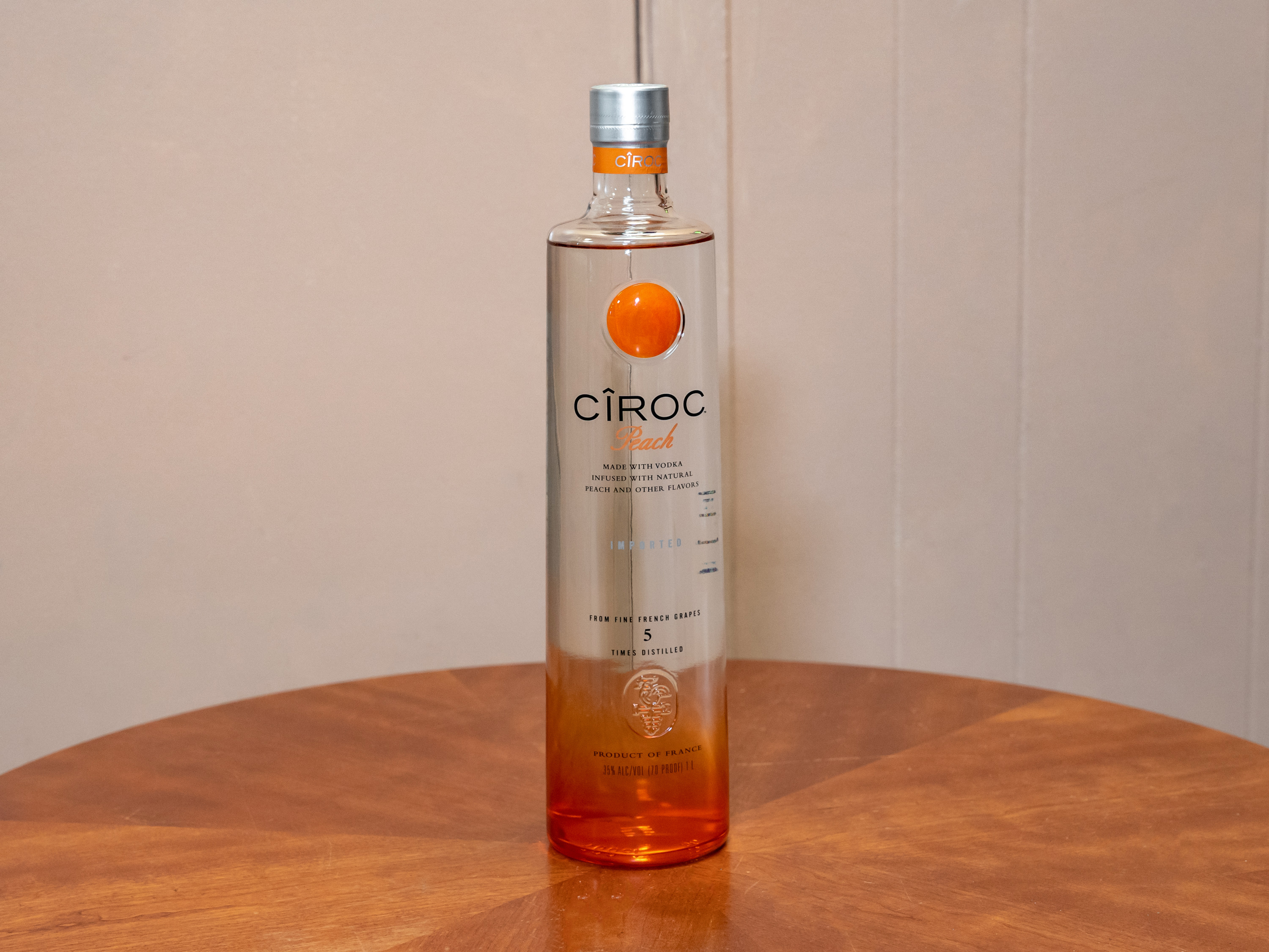 Order Ciroc Peach, 1 Liter Vodka food online from Jose's Wines & Liquors store, Valley Cottage on bringmethat.com