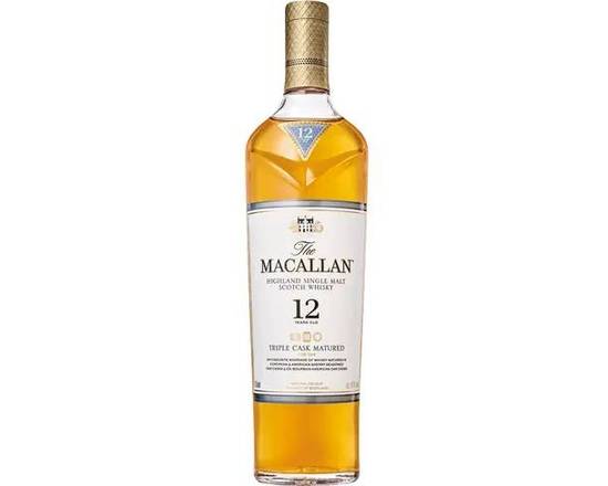Order The Macallan 12 Year Double Cask blue box, 750mL scotch (40.0% ABV) food online from VALU DISCOUNT LIQUOR #1 store, Houston on bringmethat.com