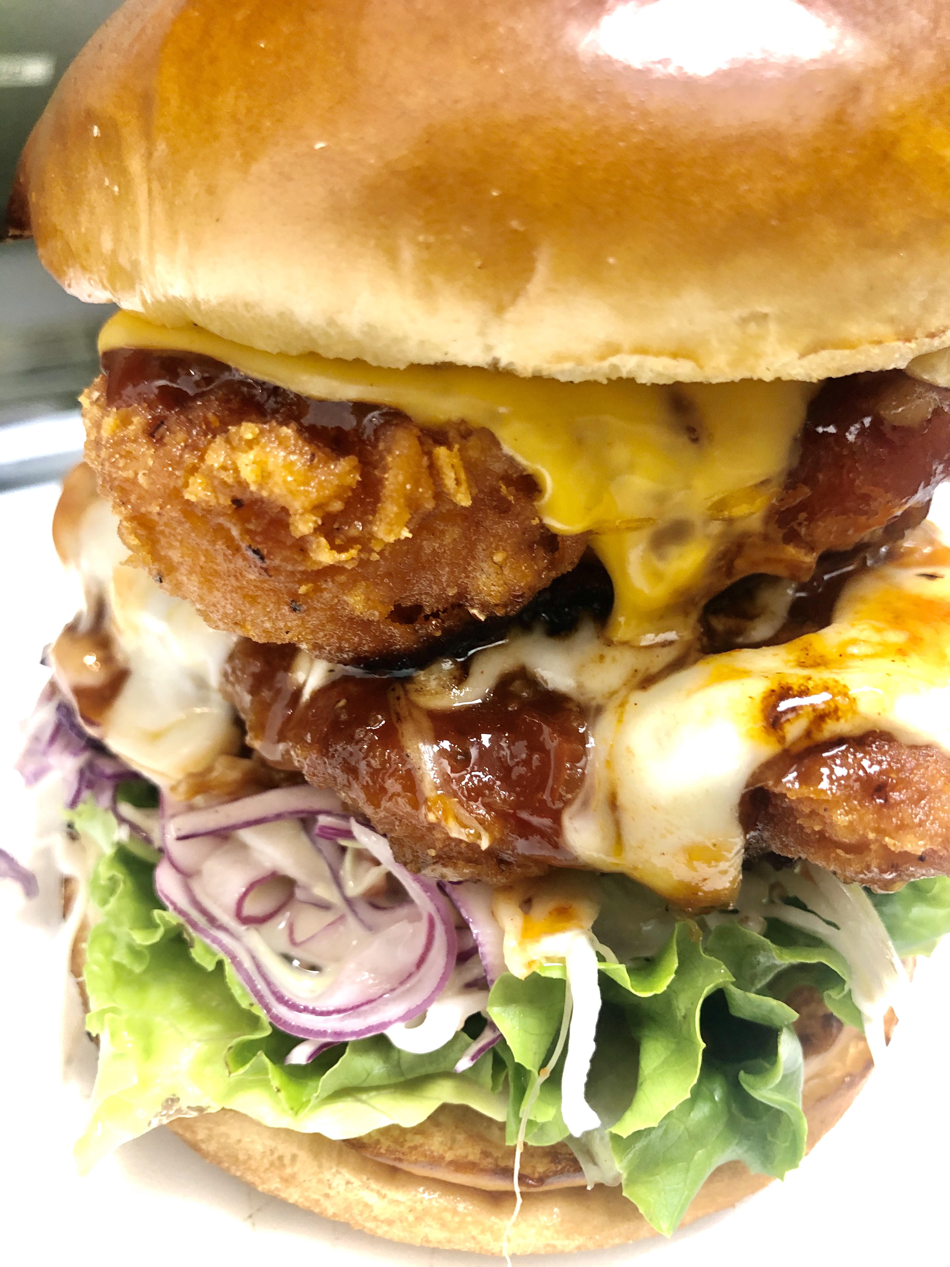 Order Angry Chicken Burger food online from House Of Burrito Chicken & Pizza store, Waldwick on bringmethat.com