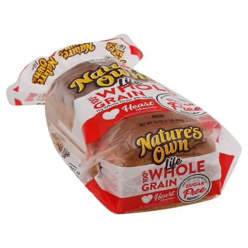 Order Nature's Own · Life Whole Grain Bread (16 oz) food online from United Supermarkets store, Plainview on bringmethat.com