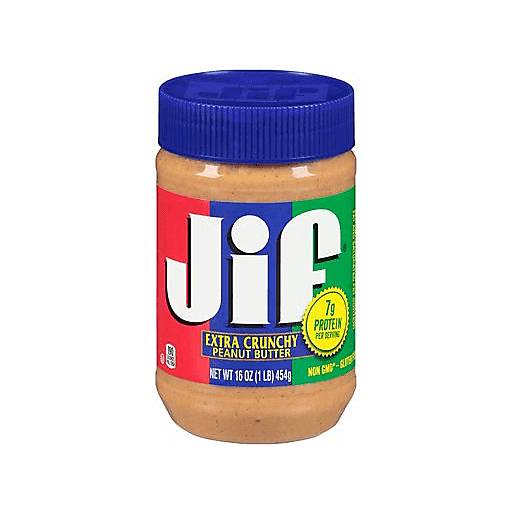 Order Jiff Extra Crunchy Peanut Butter  (16 OZ) 133769 food online from BevMo! store, Milpitas on bringmethat.com