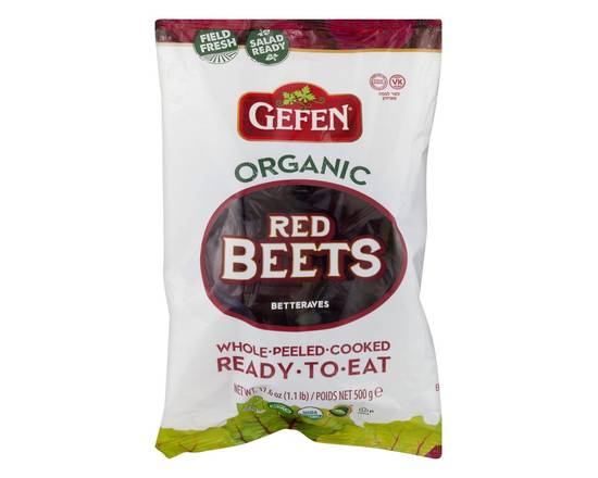 Order Gefen · Organic Red Beets Ready to Eat (17.6 oz) food online from Safeway store, Alamo on bringmethat.com