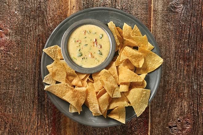 Order 3-Cheese Queso & Chips food online from Pure Gold By Qdoba store, LEXINGTON on bringmethat.com