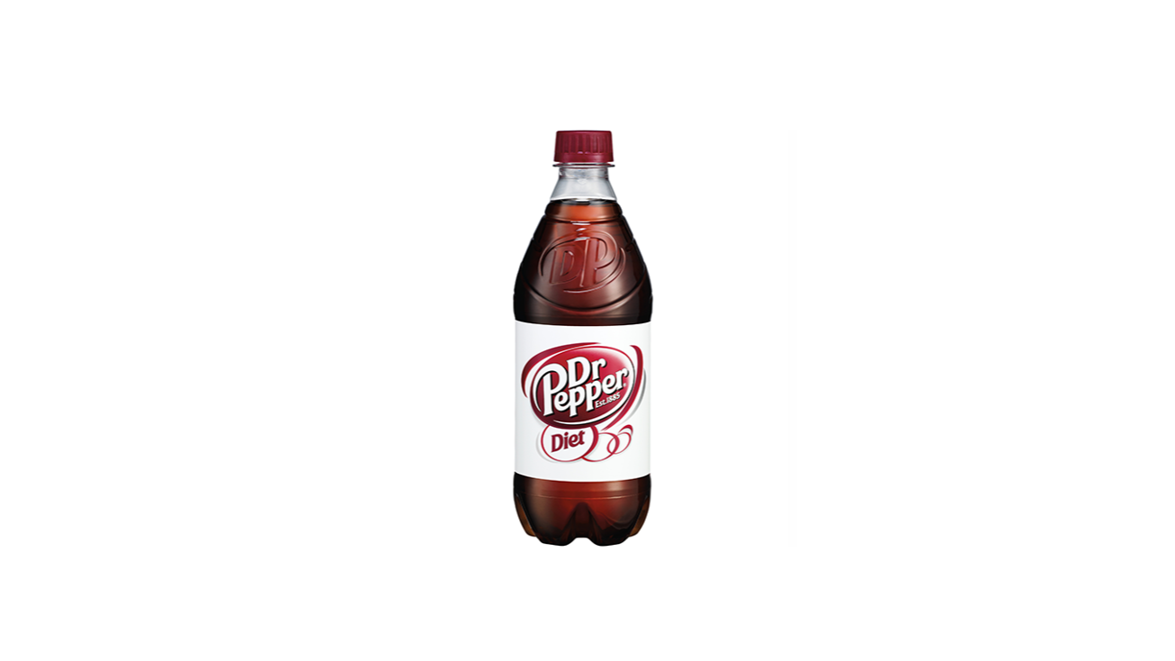 Order Diet Dr Pepper 20 oz food online from Cafe Verdi Rebel store, Las Vegas on bringmethat.com