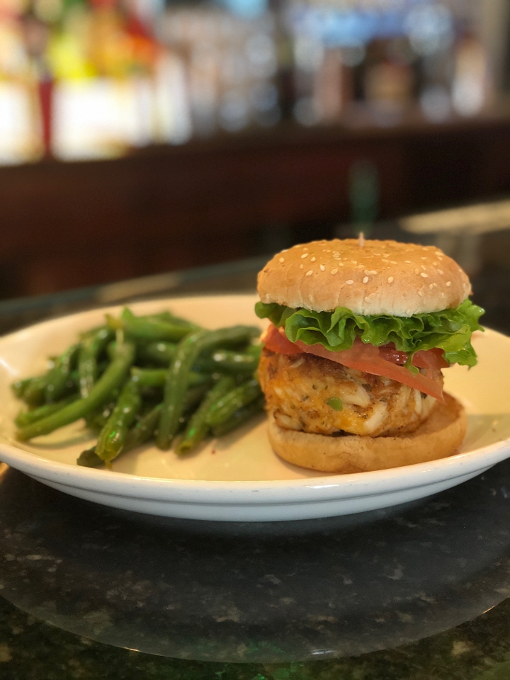 Order Crab Cake Sandwich food online from Stained Glass Pub store, Elkridge on bringmethat.com