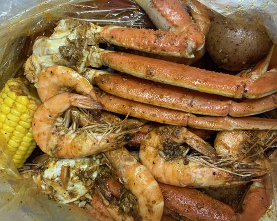 Order A) Shrimp with Head & Snow Crab Legs (1 lb) food online from Tasty Crab House store, Douglasville on bringmethat.com