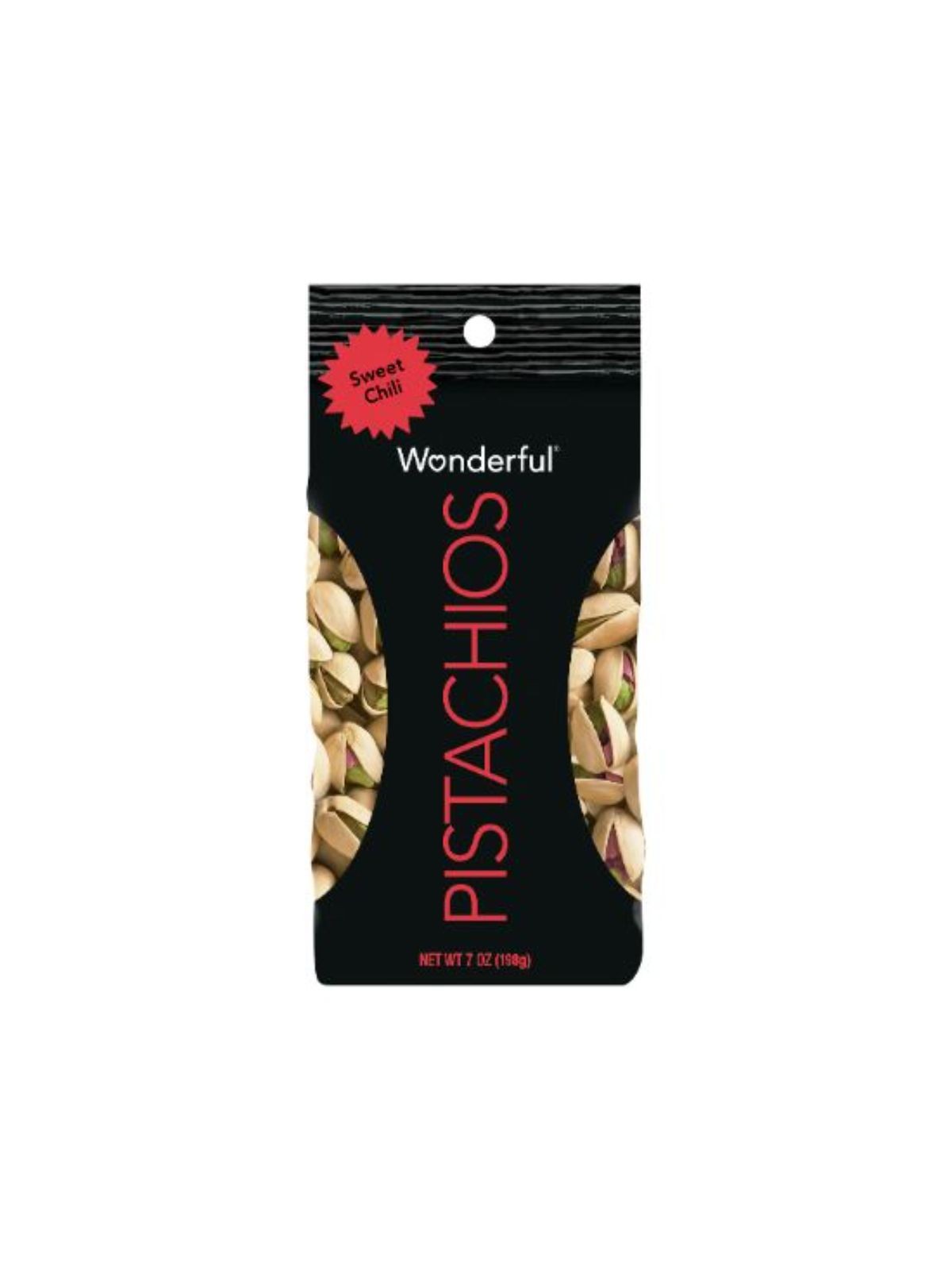 Order Wonderful Pistachios Sweet Chili Roasted (7 oz) food online from Stock-Up Mart store, Marietta on bringmethat.com