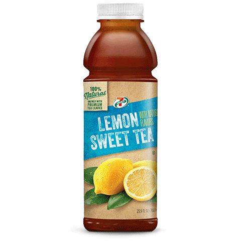Order 7-Select Sweet Tea w/ Lemon 23.9oz food online from 7-Eleven store, Noble on bringmethat.com
