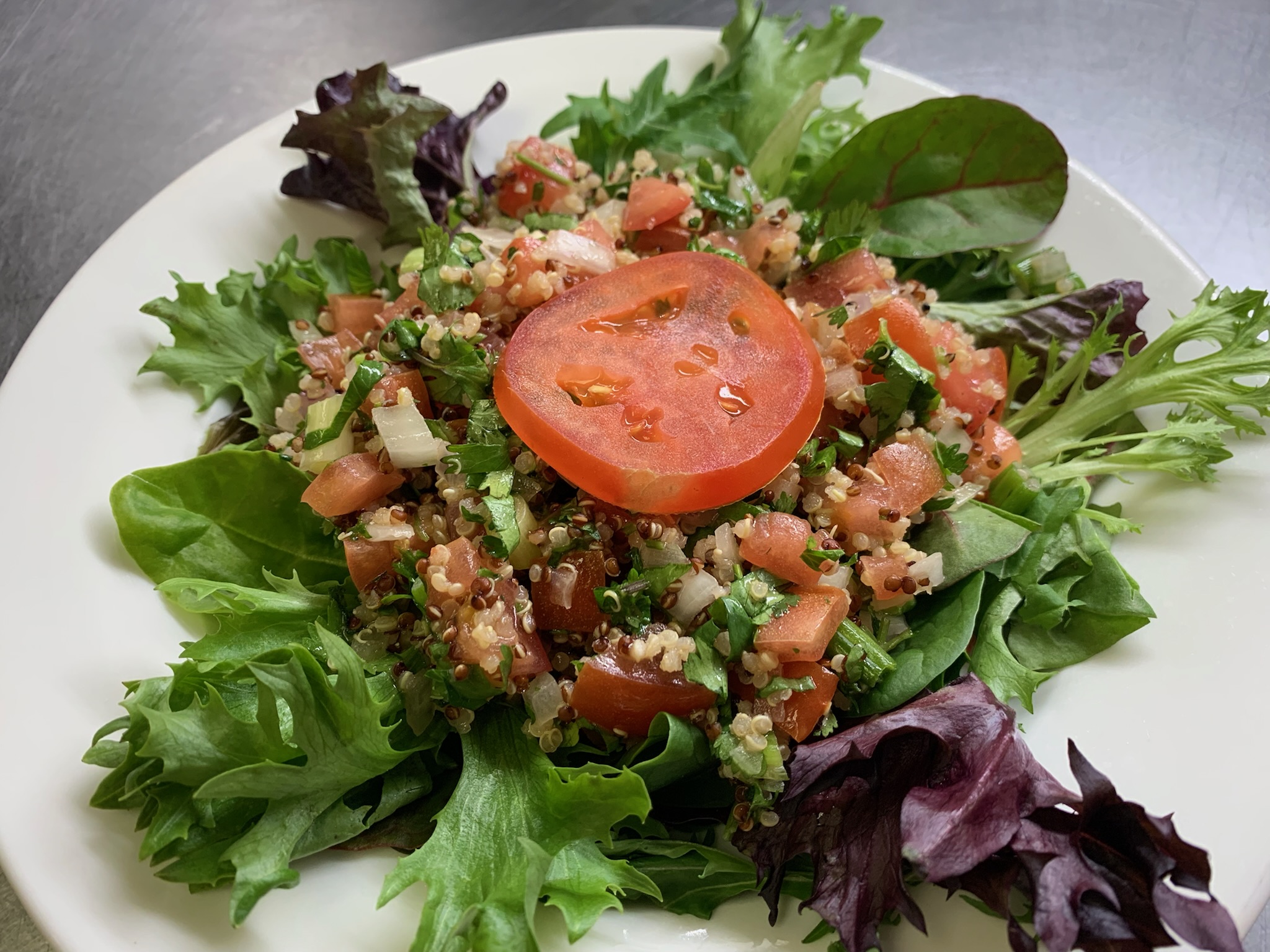 Order Quinoa Salad food online from Aji Peruvian Restaurant store, Collegedale on bringmethat.com