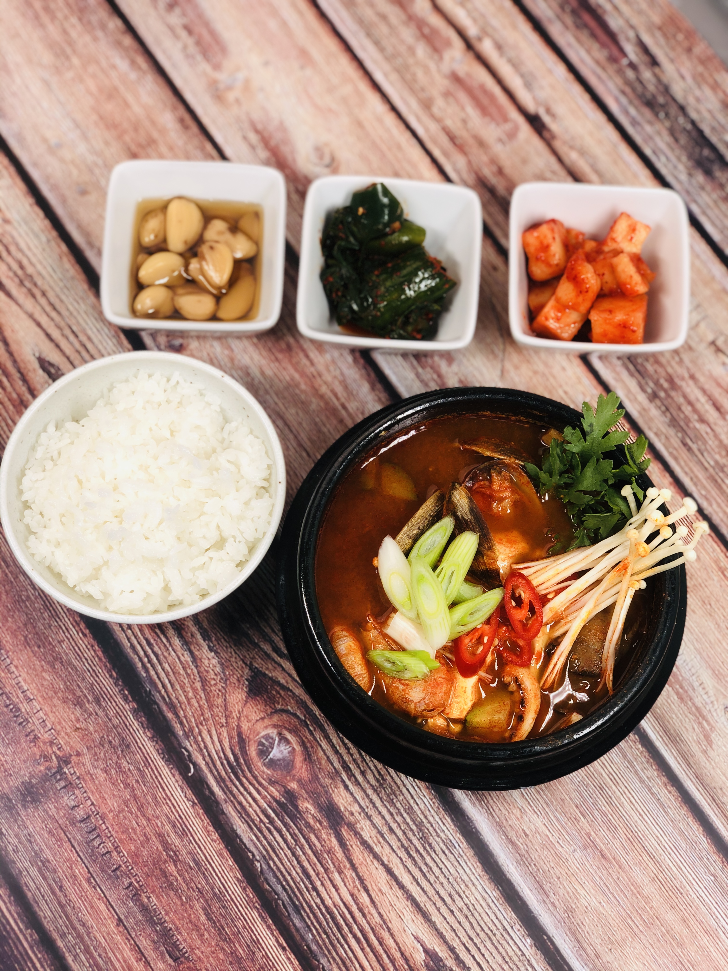 Order Tofu Soup (Assorted) food online from Bopsang store, Santa Ana on bringmethat.com
