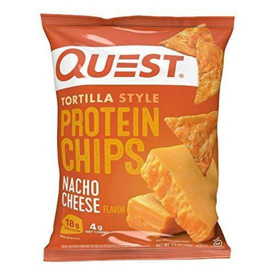 Order Quest - Tortilla Style Protein Chips - Nacho Cheese food online from IV Deli Mart store, Goleta on bringmethat.com