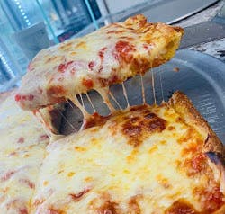 Order Plain Sicilian Cheese Pizza - Large 16" (12 Slices) food online from J & S Pizza store, South Amboy on bringmethat.com