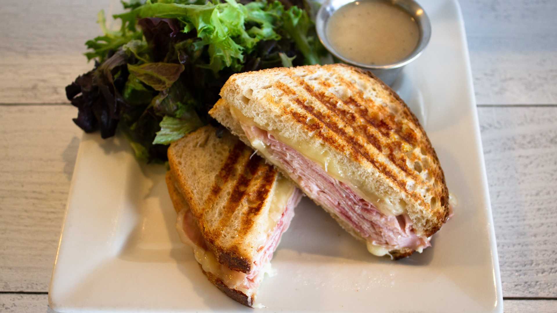 Order Grilled Ham and Cheese Sandwich food online from Rustic Bakery store, Novato on bringmethat.com