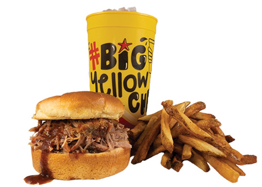 Order $9.99 ‘Cue Combo – Pulled Pork Sandwich food online from Dickey Barbecue Pit store, Mason on bringmethat.com