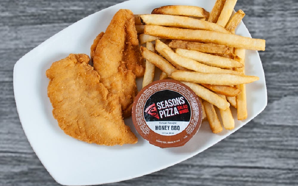 Order Kid's Chicken Tenders - 2 Pieces food online from Seasons Pizza store, Christiana on bringmethat.com