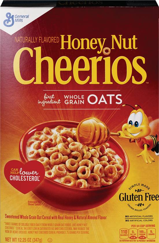 Order Cheerios Honey Nut Cereal, 12.25 OZ food online from CVS store, Tulsa on bringmethat.com
