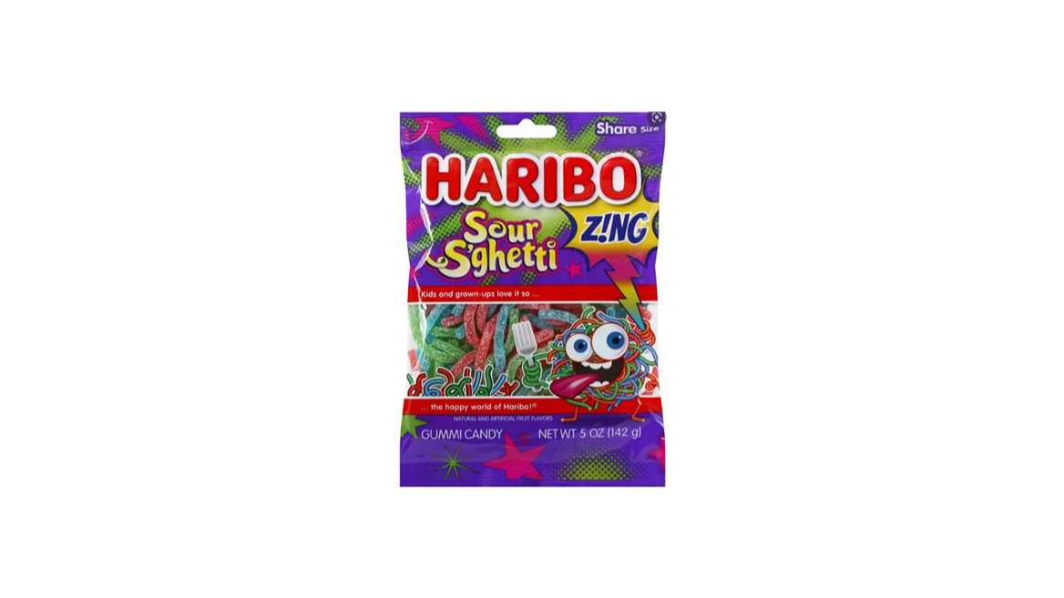 Order Haribo Sour S'ghetti 5 oz food online from Rebel store, San Jose on bringmethat.com