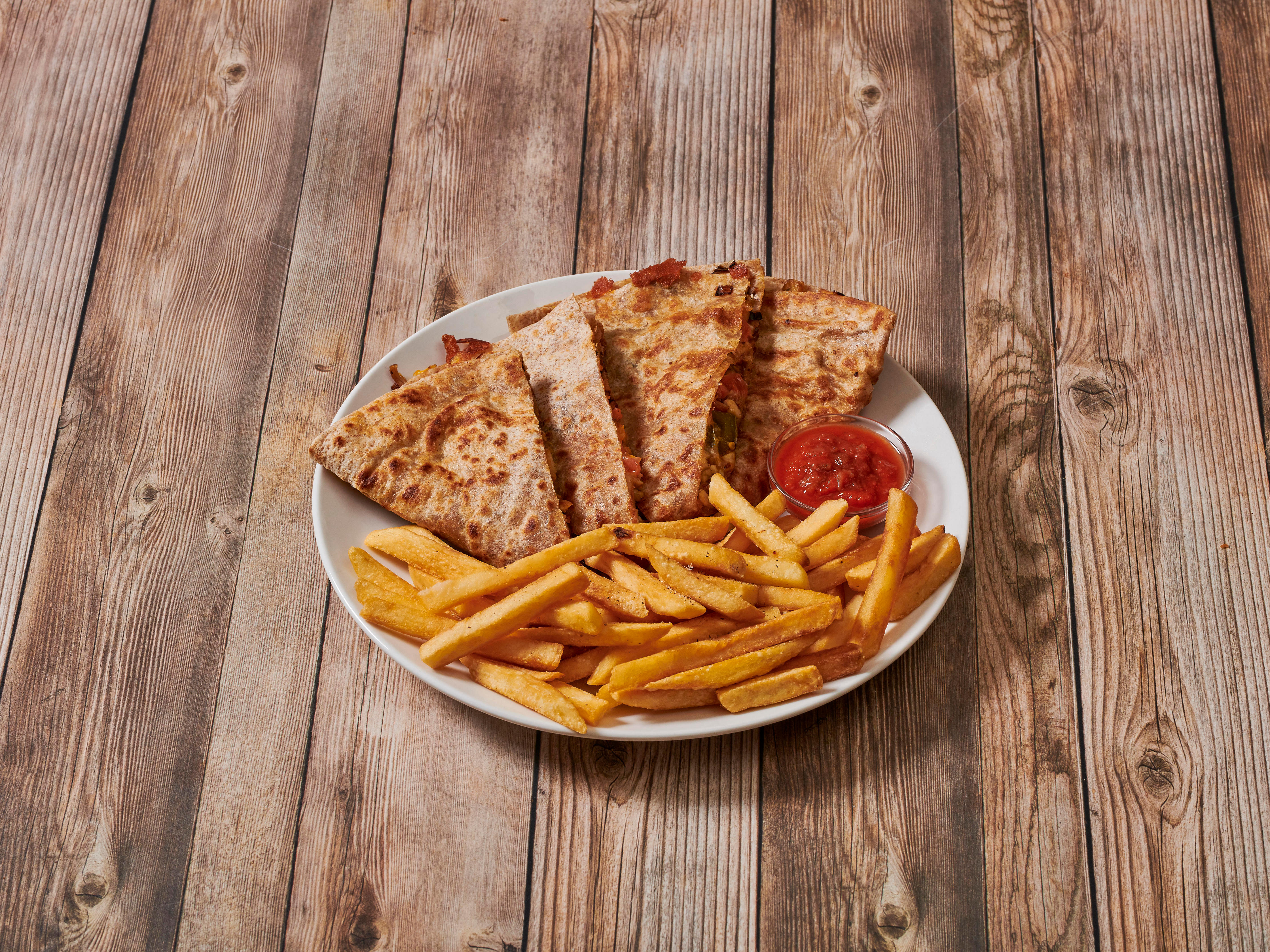 Order Chicken Quesadilla food online from Peter's Pizza and Deli store, Trenton on bringmethat.com
