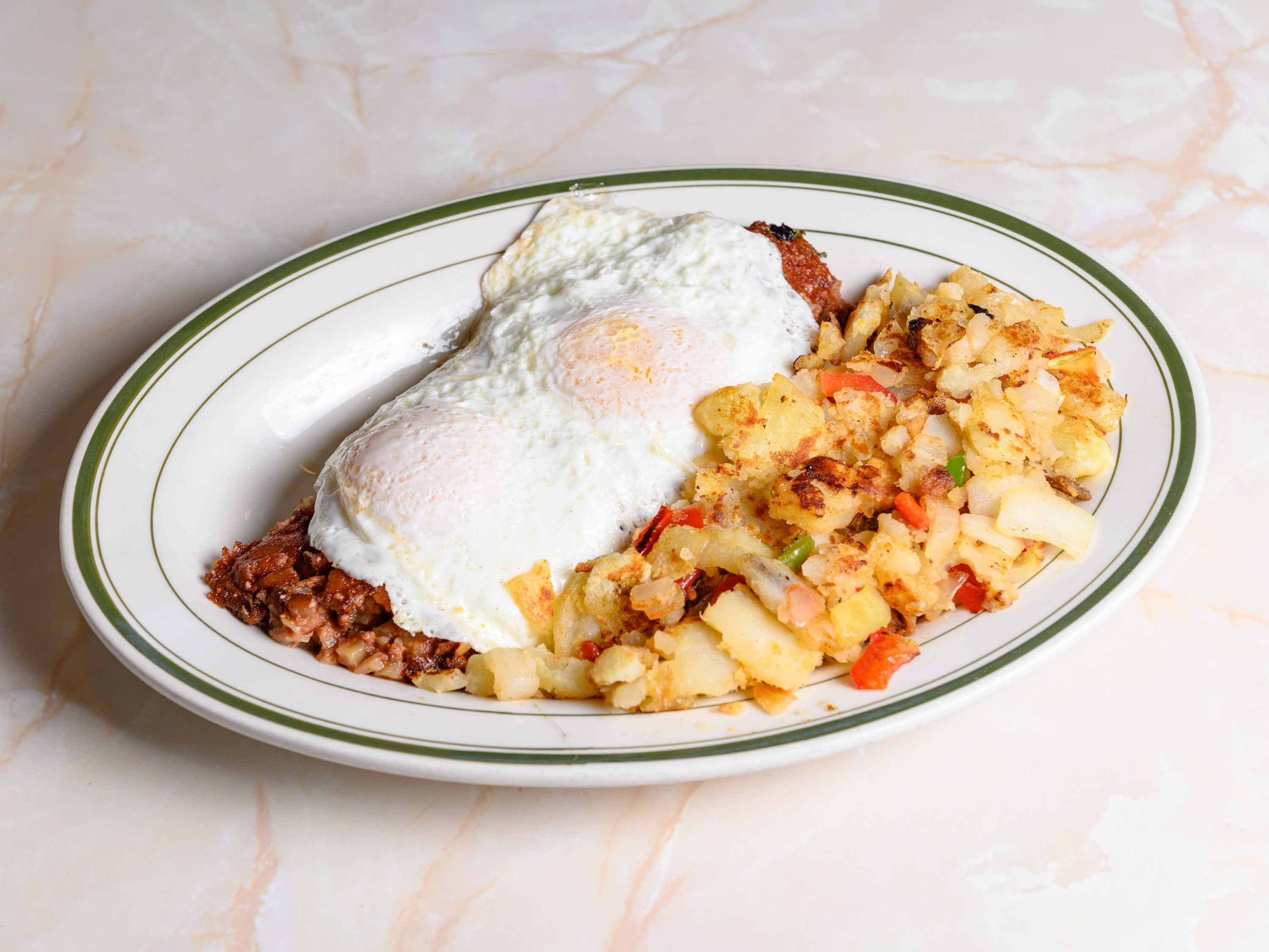Order Side of Corned Beef Hash food online from Ritz Diner store, New York on bringmethat.com