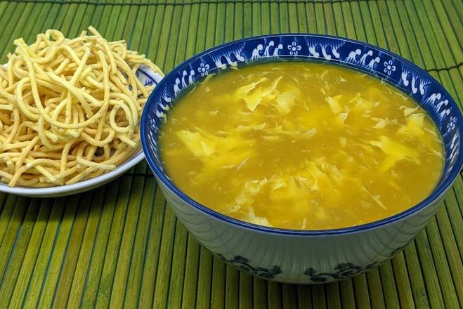 Order Egg Drop Soup ( 2 cups) food online from Rice Box store, Louisville on bringmethat.com
