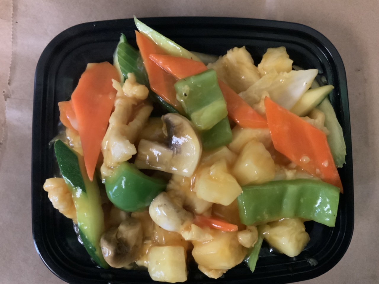 Order Pineapple chicken food online from Moongate Asian Grill store, Denver on bringmethat.com