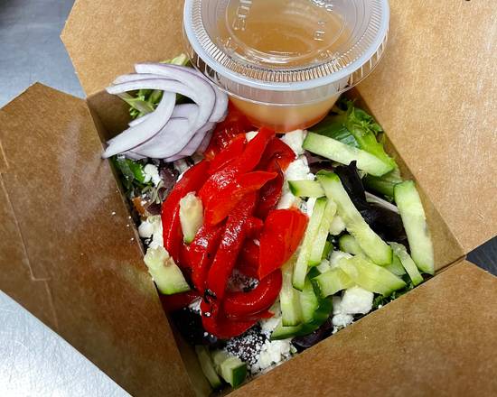 Order Greek Salad food online from Van Gogh's Ear Cafe store, Union on bringmethat.com