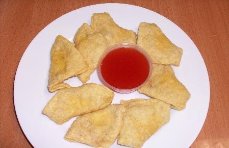 Order A13. Crab Rangoon food online from China King store, Hagerstown on bringmethat.com